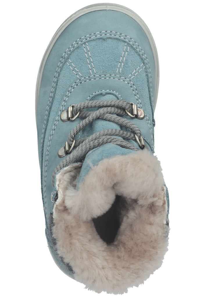 Pepino Stiefelette Veloursleder/Textil Hellblau Warmfutter