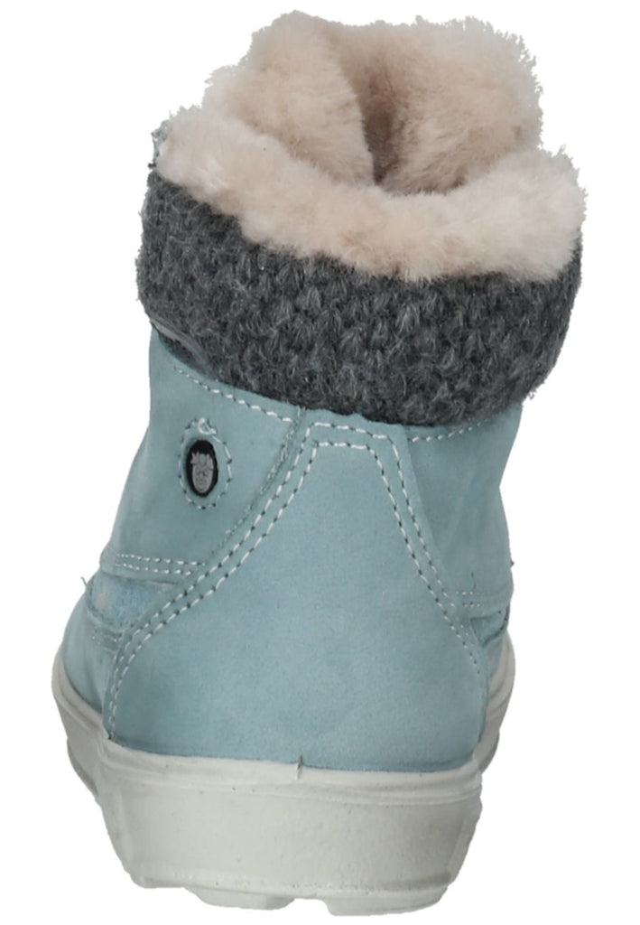Pepino Stiefelette Veloursleder/Textil Hellblau Warmfutter