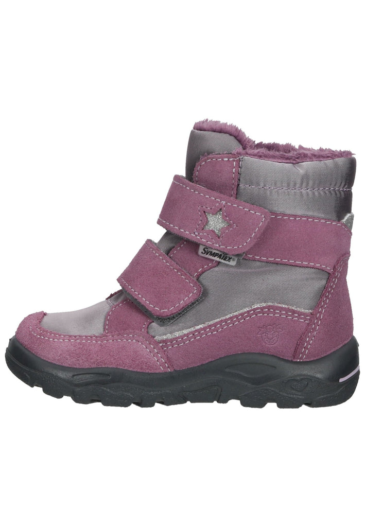 Pepino Stiefelette Veloursleder/Textil Purple Warmfutter