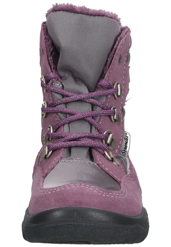 Pepino Stiefelette Veloursleder/Textil Purple Warmfutter