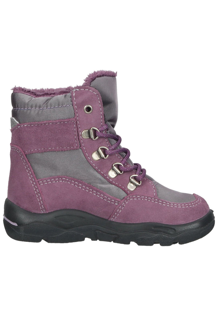 Pepino Stiefelette Veloursleder/Textil Purple Warmfutter