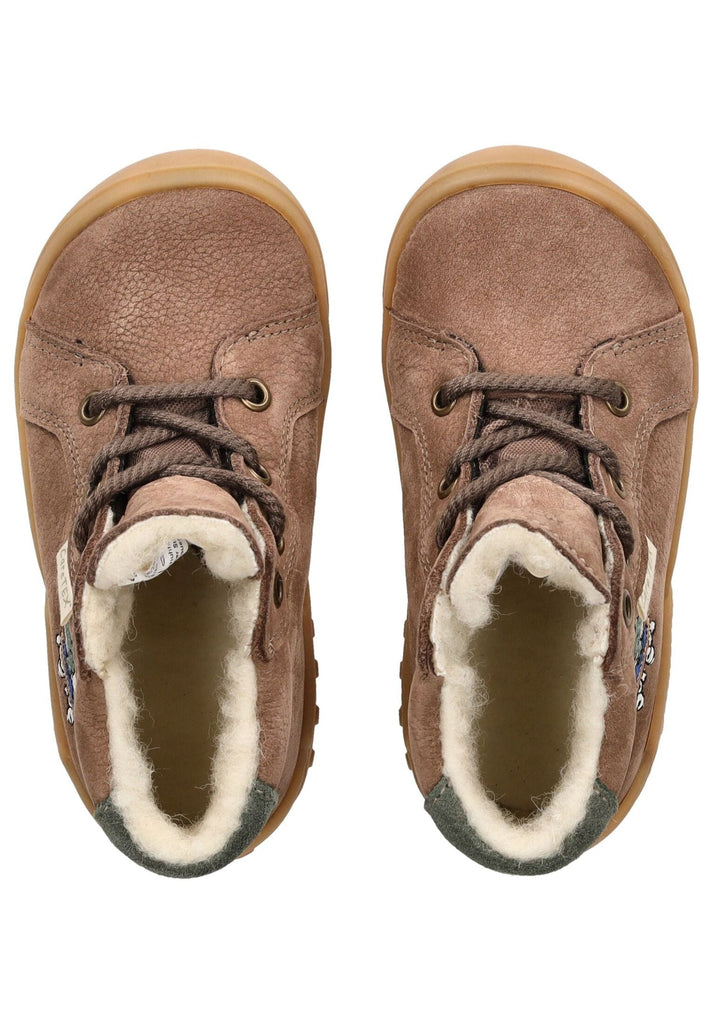 Pepino Stiefelette Veloursleder/Textil Schoko Warmfutter