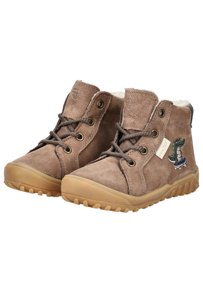 Pepino Stiefelette Veloursleder/Textil Schoko Warmfutter