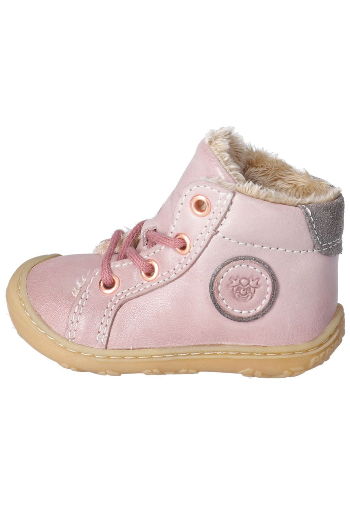 Stiefeletten Pepino Stiefelette Leder Hellrosa Warmfutter