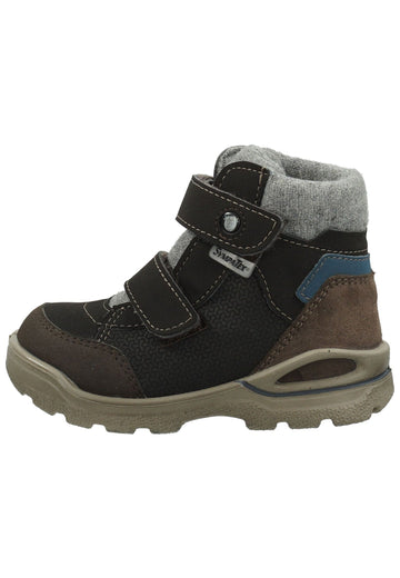 Stiefeletten Pepino Stiefelette Leder/Synthetik Grau Warmfutter