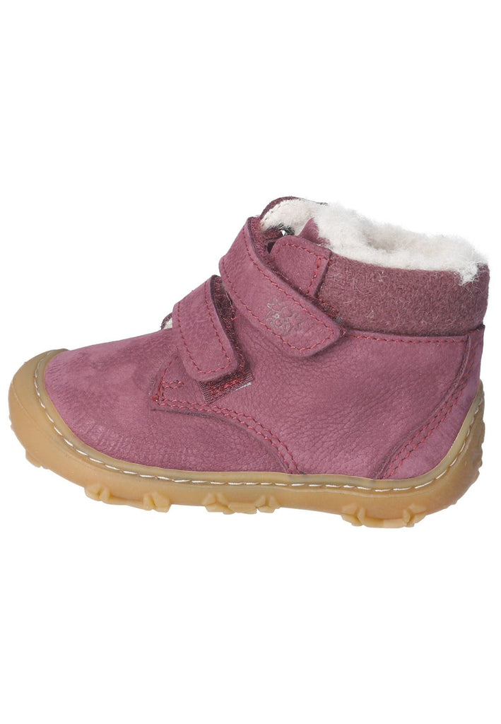 Stiefeletten Pepino Stiefelette Leder/Textil Pflaume Warmfutter