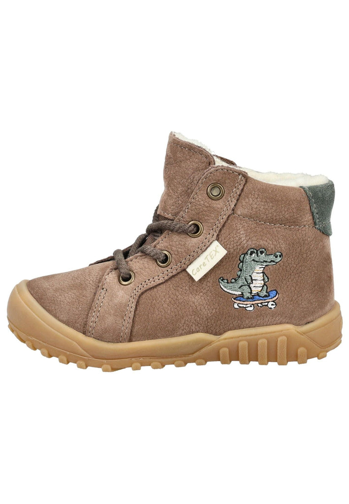 Stiefeletten Pepino Stiefelette Veloursleder/Textil Schoko Warmfutter