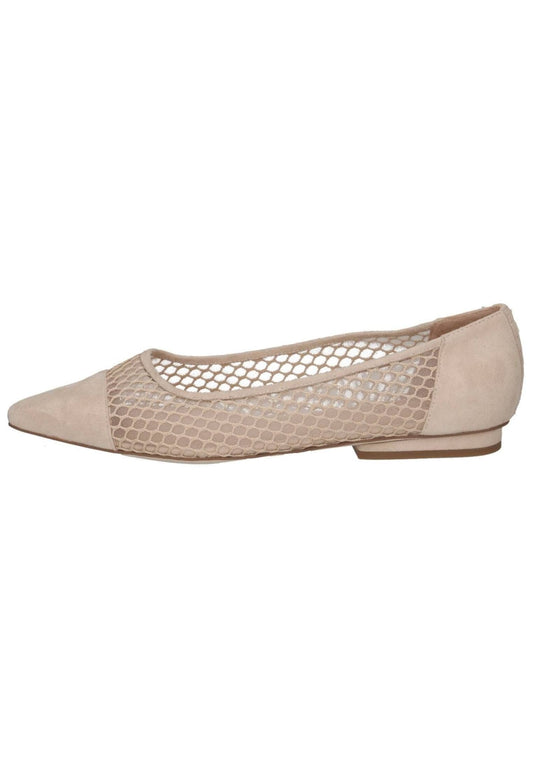 Peter Kaiser Ballerinas Leder/Textil Sand