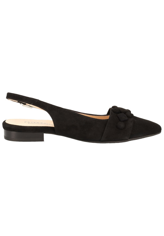 Peter Kaiser Ballerinas Veloursleder Schwarz