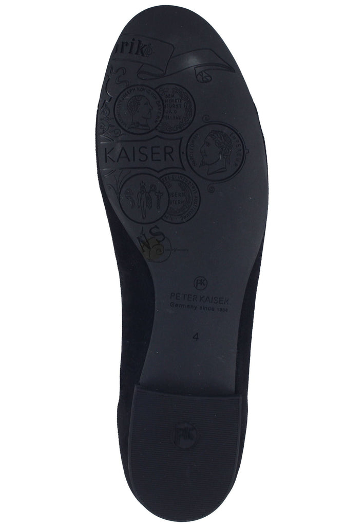 Peter Kaiser Ballerinas Veloursleder Schwarz Lack