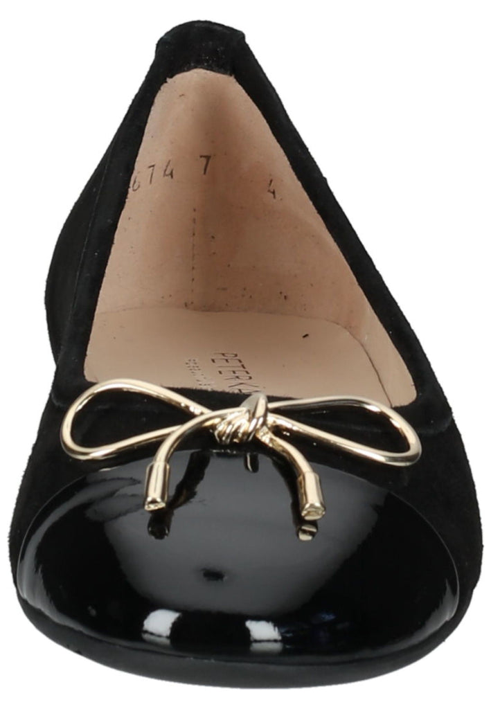 Peter Kaiser Ballerinas Veloursleder Schwarz Lack