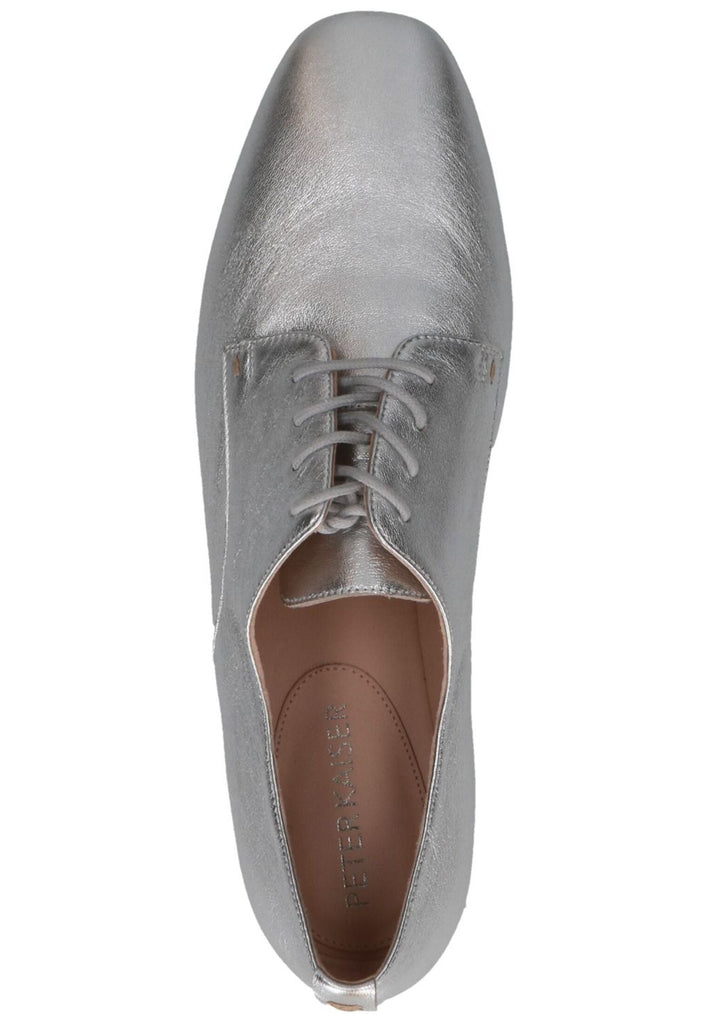 Peter Kaiser Halbschuhe Leder Silber