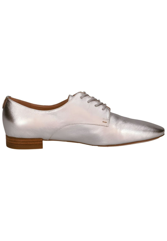 Peter Kaiser Halbschuhe Leder Silber