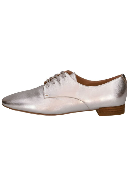 Peter Kaiser Halbschuhe Leder Silber