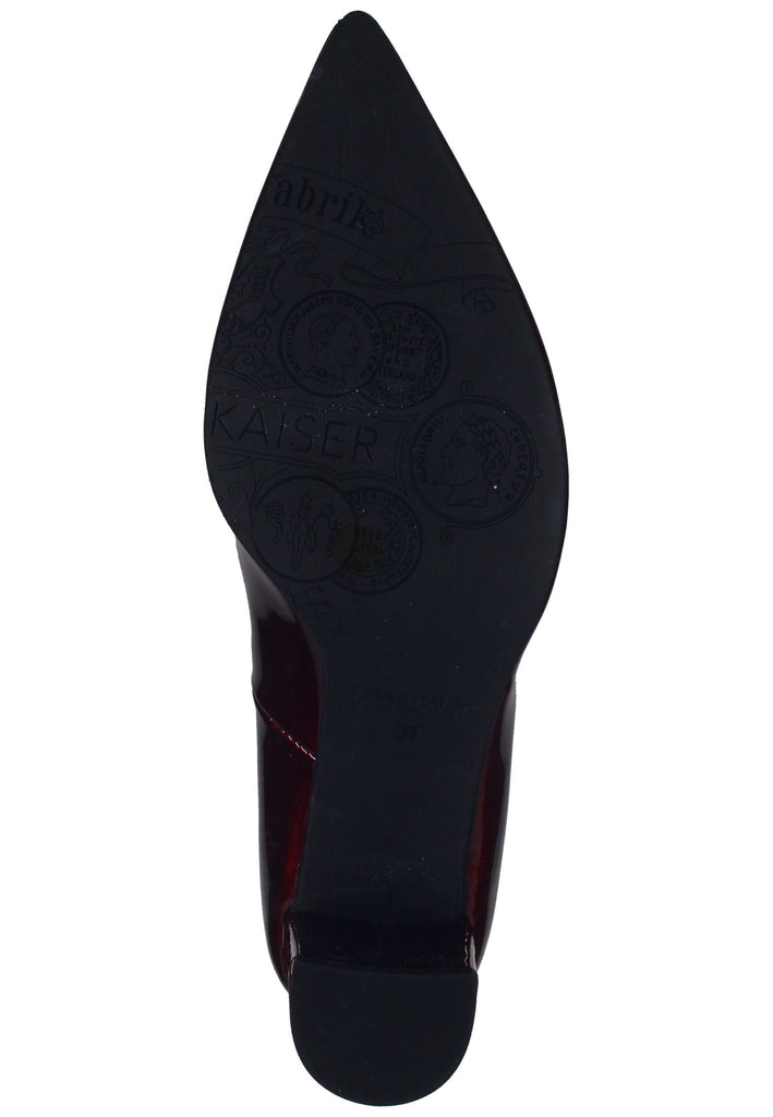 Peter Kaiser Pumps Leder Rubinrot