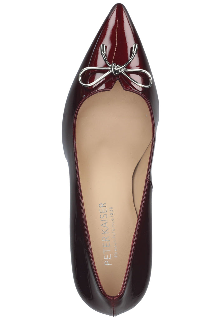 Peter Kaiser Pumps Leder Rubinrot