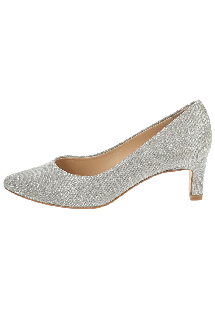 Pumps Peter Kaiser Pumps Leder/Textil Beige/Silber