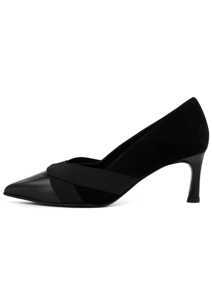 Peter Kaiser Pumps Veloursleder Schwarz/Rosa