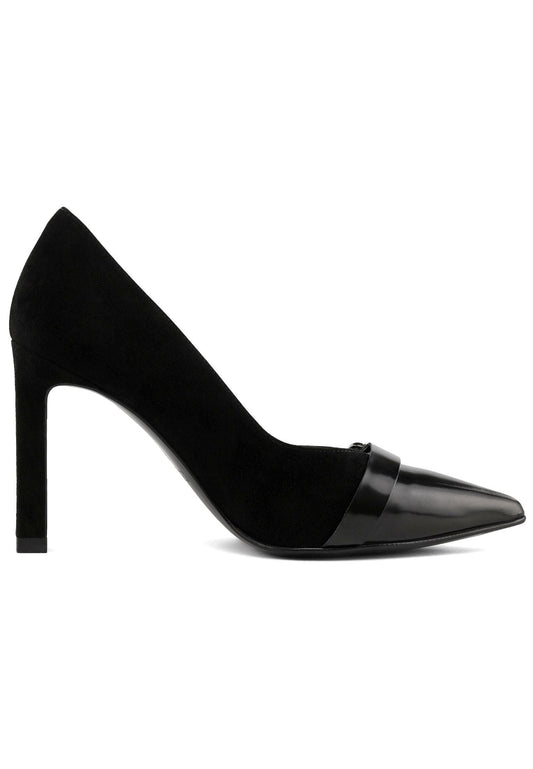 Peter Kaiser Pumps Veloursleder Schwarz/Rosa