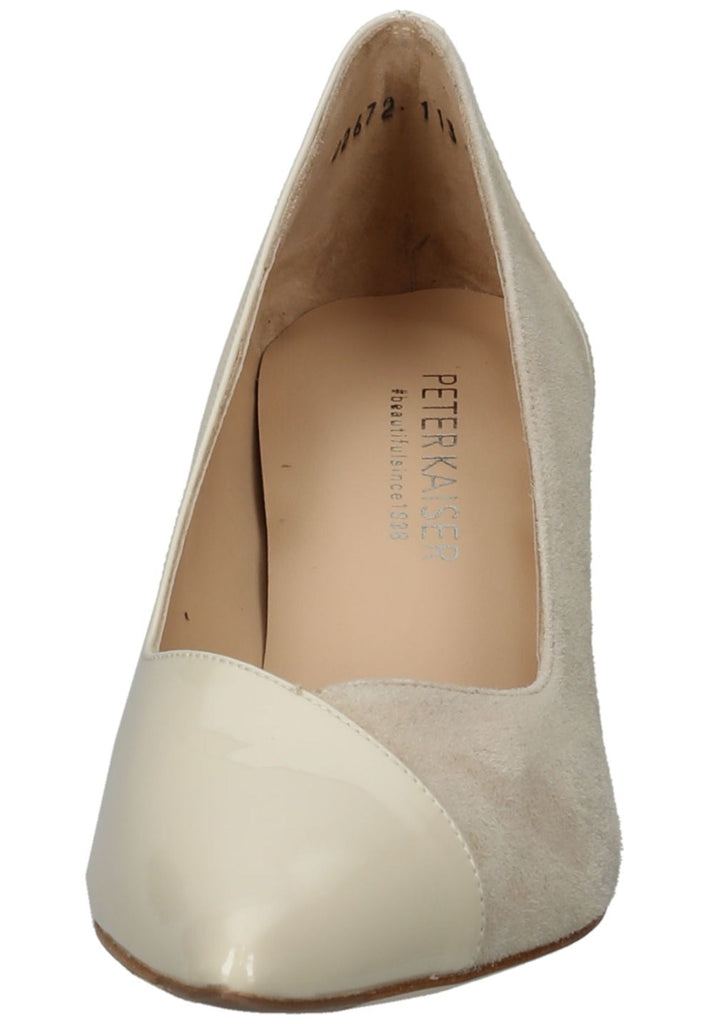 Peter Kaiser Pumps Veloursleder/Textil Sand