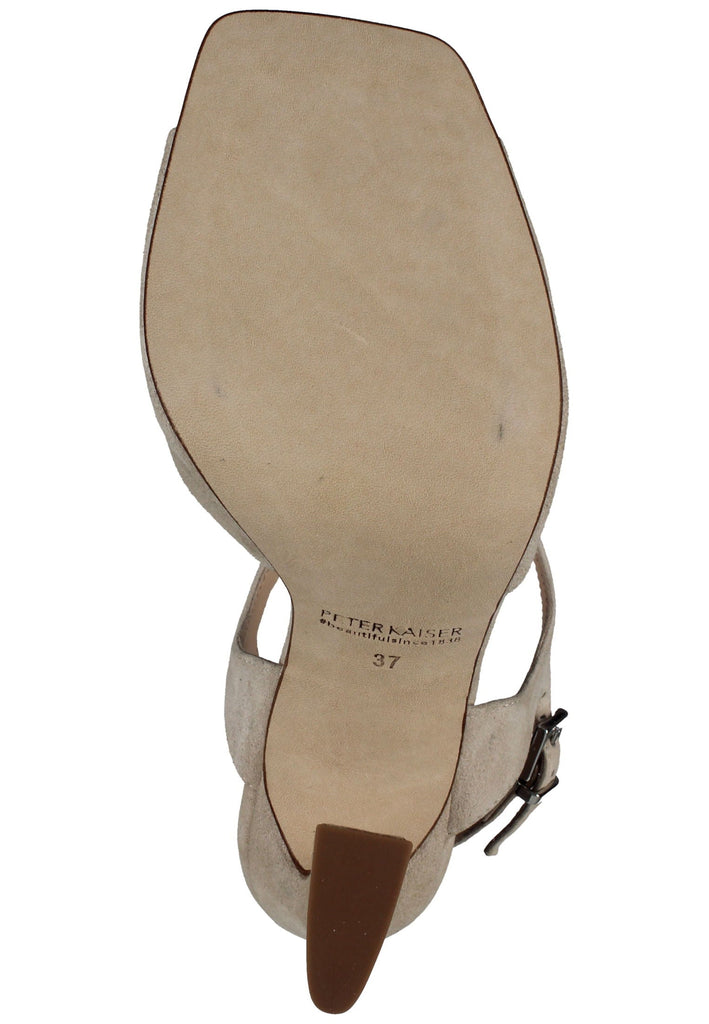 Peter Kaiser Sandalen Veloursleder Sand