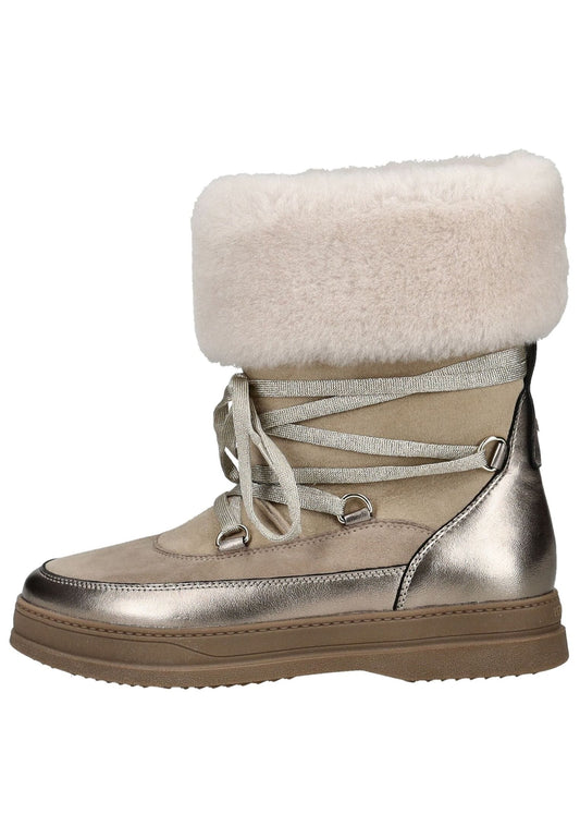 Peter Kaiser Stiefel Leder Sand Warmfutter