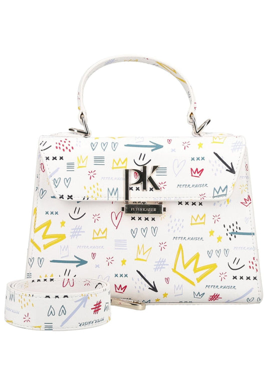 Peter Kaiser Taschen Leder Weiß/Gelb