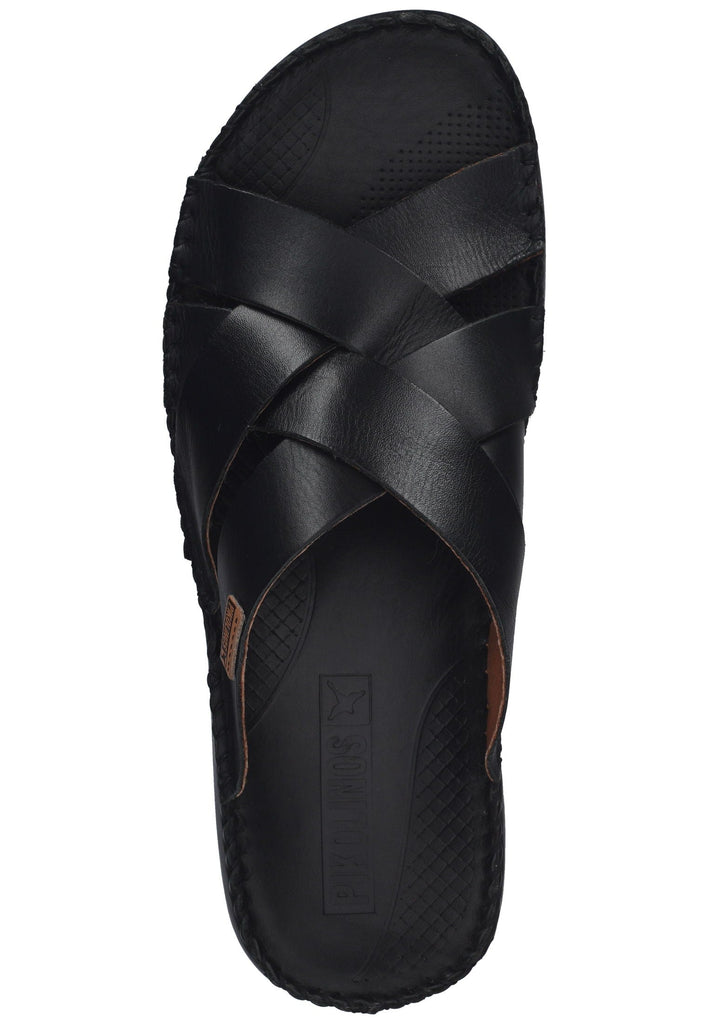 Pikolinos Pantoletten Leder Schwarz