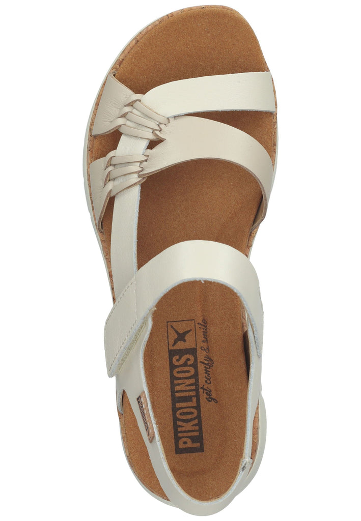 Pikolinos Sandalen Leder Beige/Weiß