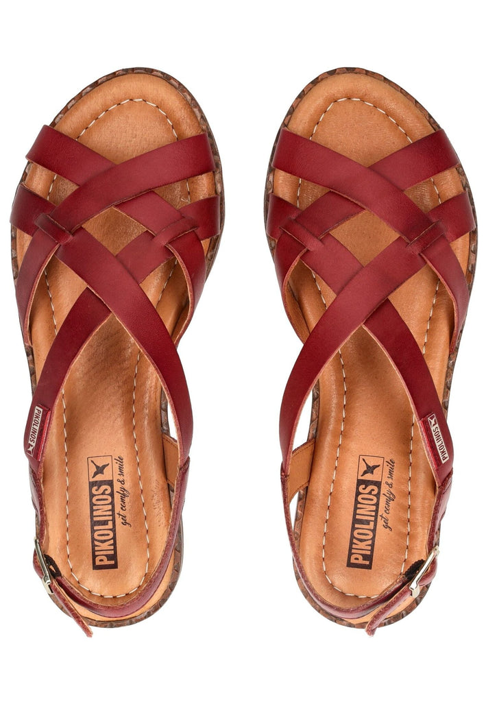 Pikolinos Sandalen Leder Rot
