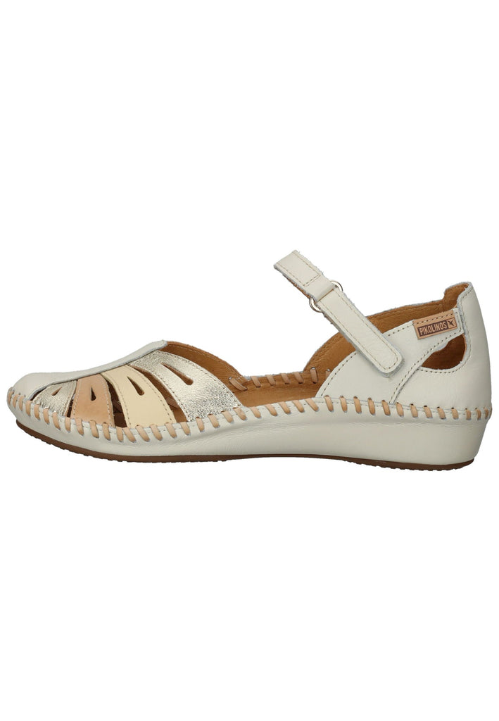 Pikolinos Sandalen Leder Weiß/Beige