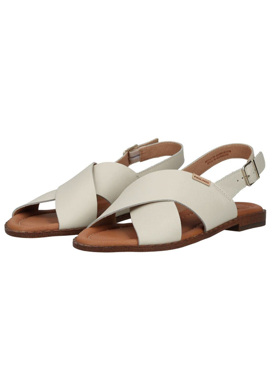 Pikolinos Sandalen Leder Weiß/Braun