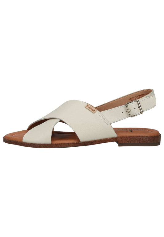 Pikolinos Sandalen Leder Weiß/Braun