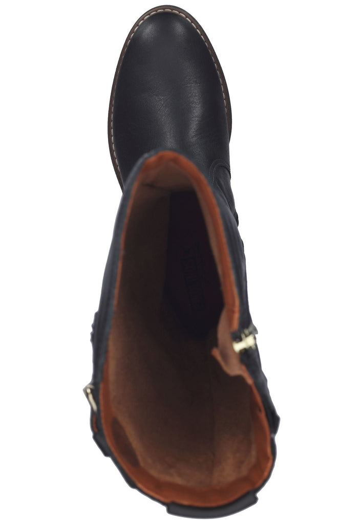 Pikolinos Stiefel Leder Schwarz