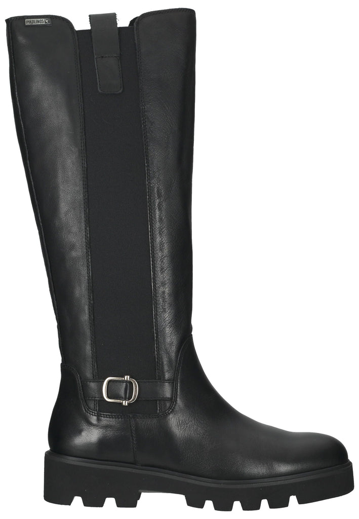 Pikolinos Stiefel Leder/Textil Schwarz