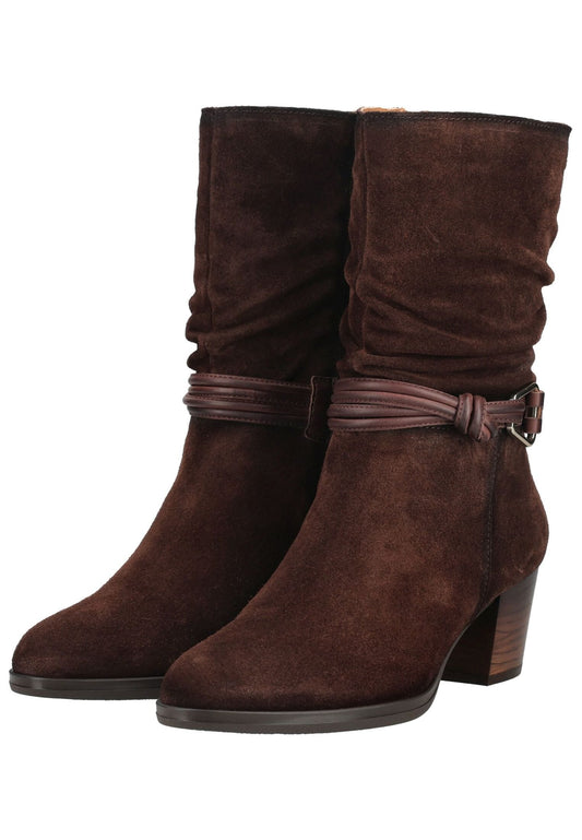Pikolinos Stiefel Veloursleder Dunkelbraun