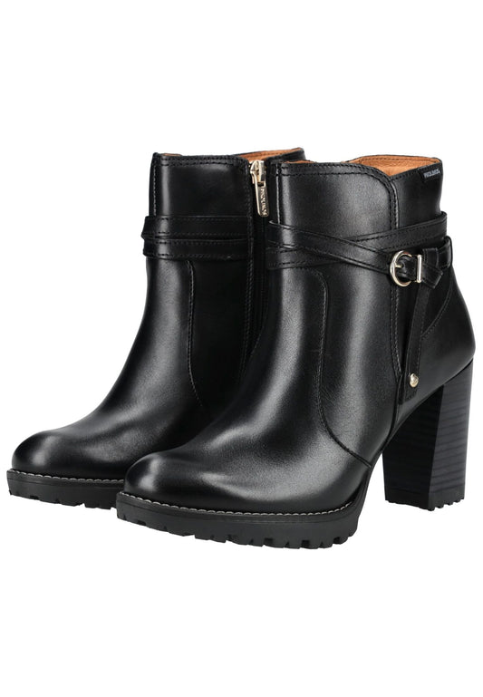 Pikolinos Stiefelette Leder Schwarz/Schwarz