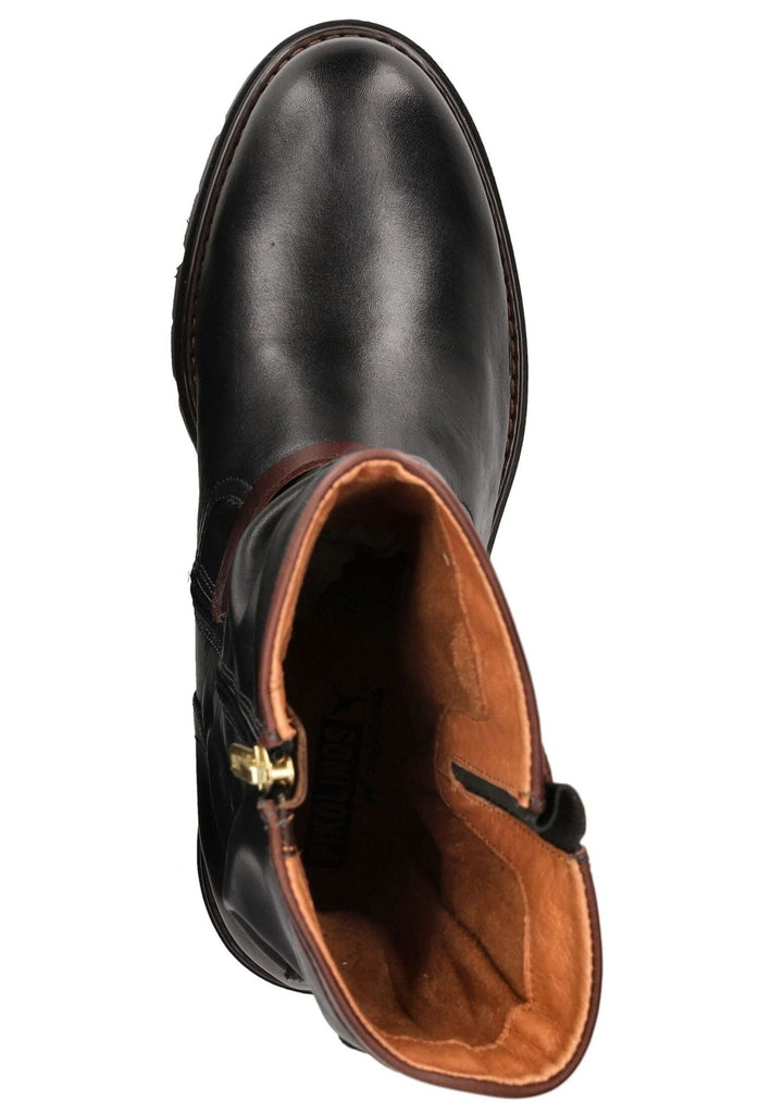 Pikolinos Stiefelette Leder Schwarz/Schwarz