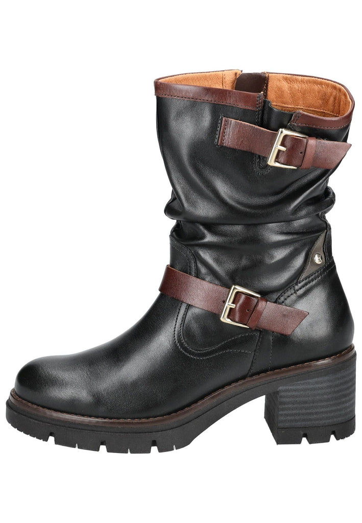 Pikolinos Stiefelette Leder Schwarz/Schwarz
