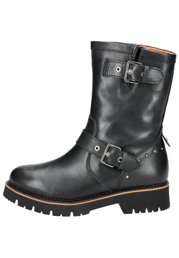 Stiefeletten Pikolinos Stiefelette Leder Schwarz Warmfutter