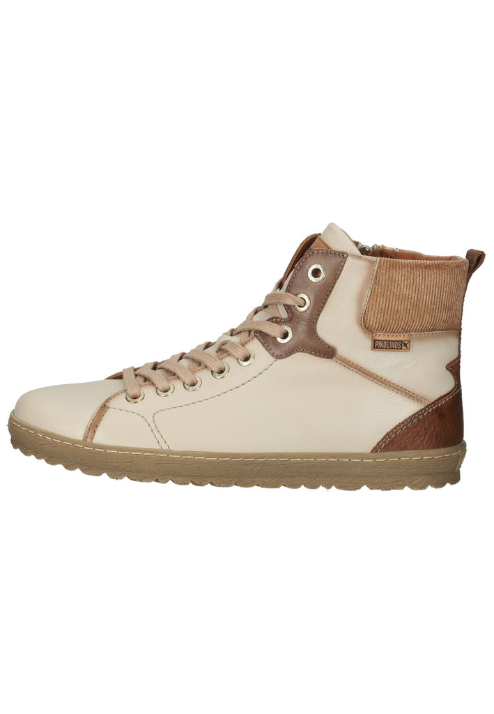 Stiefeletten Pikolinos Stiefelette Leder/Textil Beige