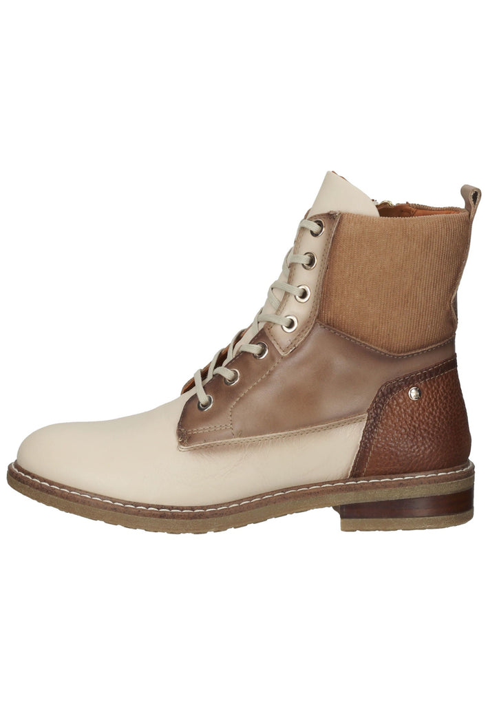 Stiefeletten Pikolinos Stiefelette Leder/Textil Beige