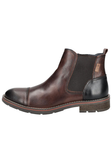 Stiefeletten Pikolinos Stiefelette Leder/Textil Dunkelbraun