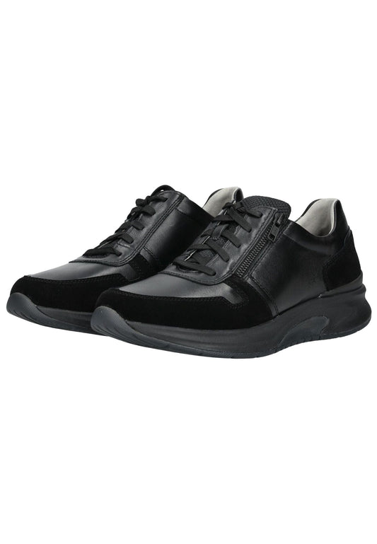 Pius Gabor Sneaker Glattleder Schwarz