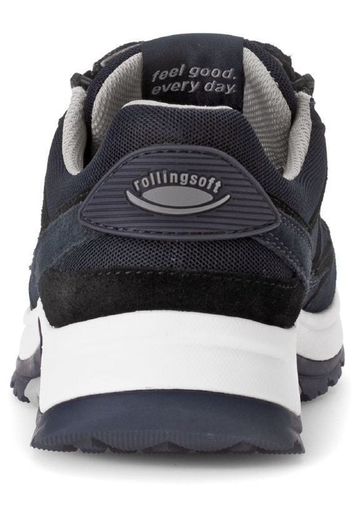 Pius Gabor Sneaker Leder/Textil Blau/Schwarz