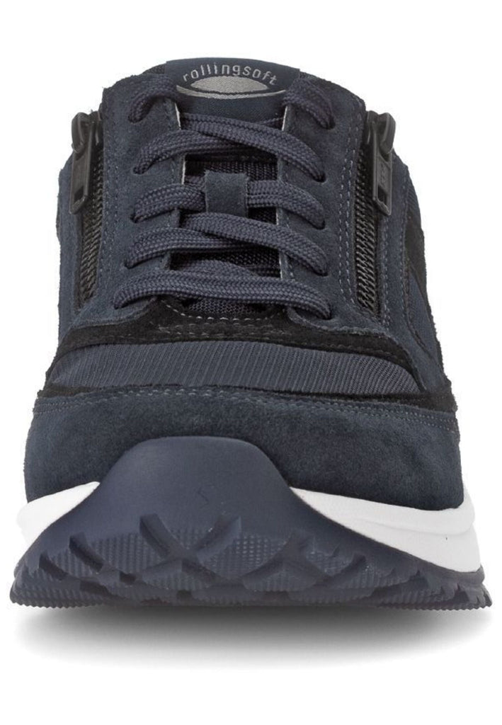 Pius Gabor Sneaker Leder/Textil Blau/Schwarz