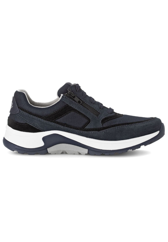 Pius Gabor Sneaker Leder/Textil Blau/Schwarz