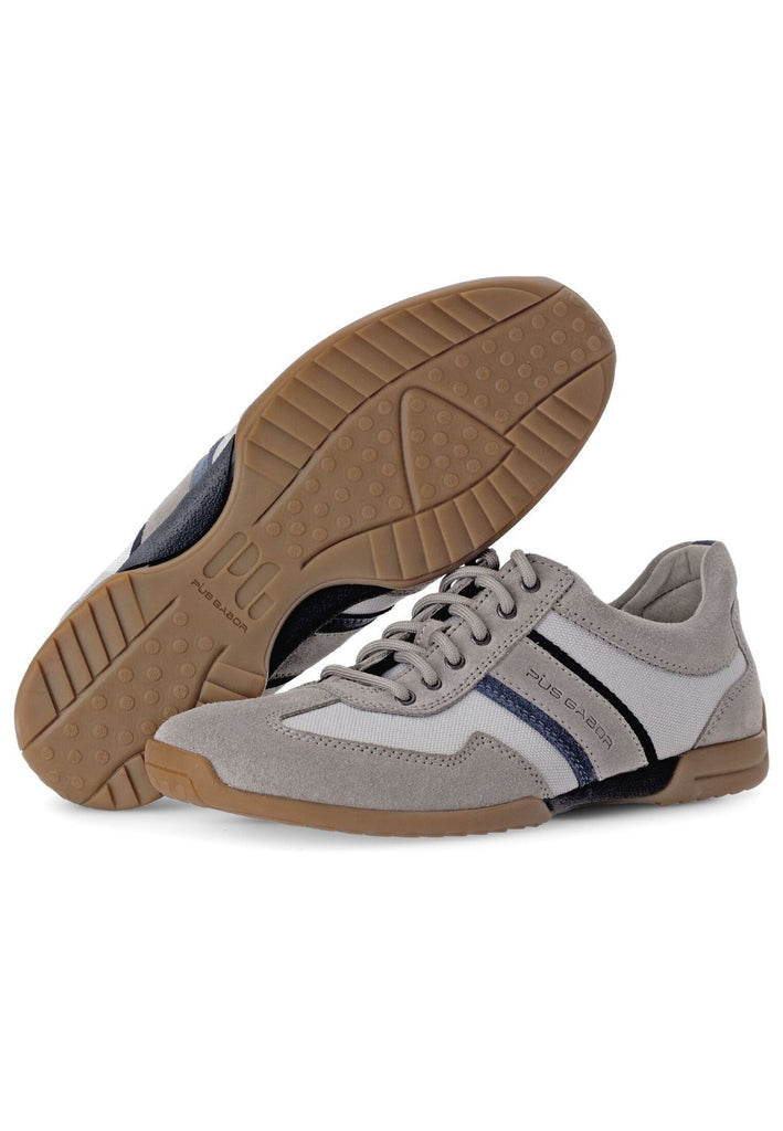 Pius Gabor Sneaker Leder/Textil Hellgrau