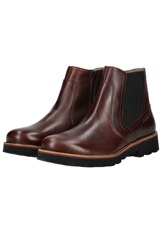 Pius Gabor Stiefelette Glattleder Mahagony
