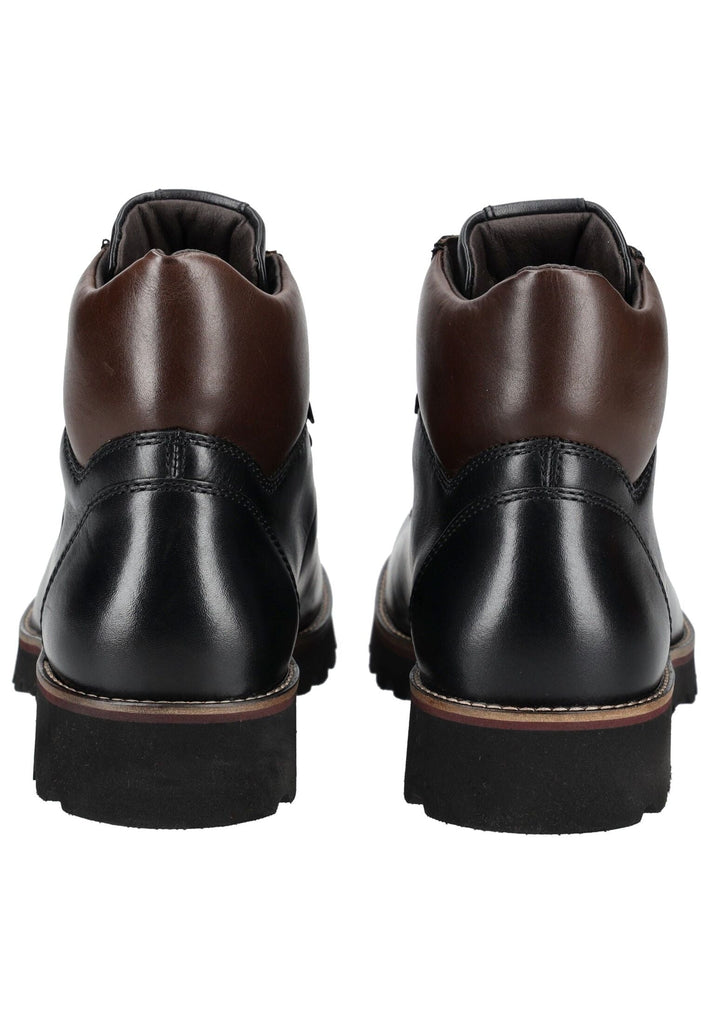 Pius Gabor Stiefelette Glattleder Schwarz/Braun Warmfutter